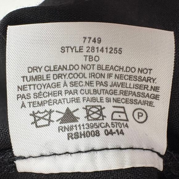 Tory Burch Womens Azalea Slim Pants Wool Blend Side Zip Gold Logo Medallion 8 - Picture 4 of 8